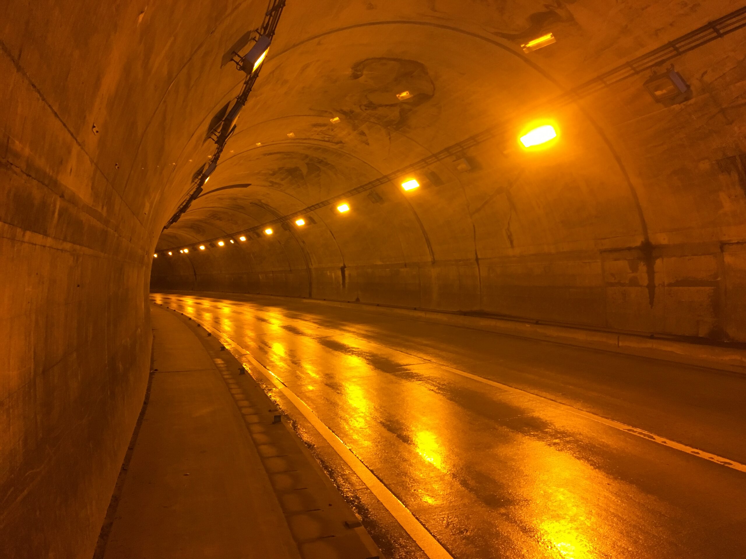 Een natte tunnel